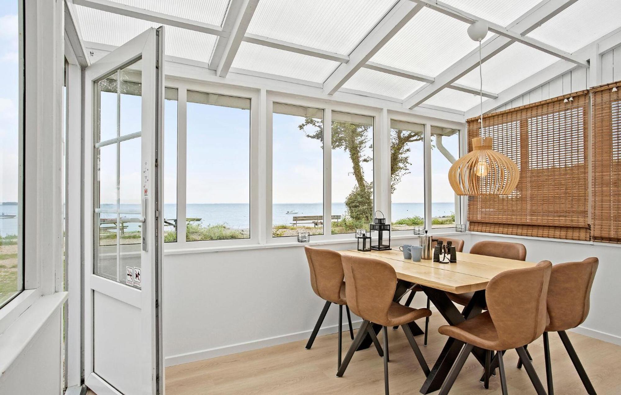 Beach Front Home In Sjolund With Kitchen Exterior photo